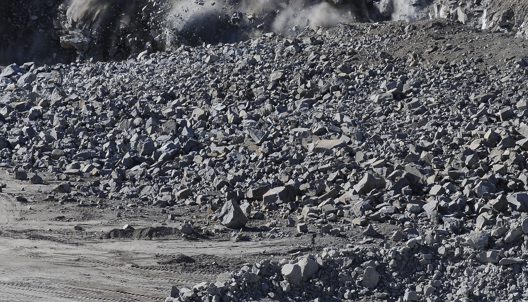 Imagen de análisis de fragmentación de roca